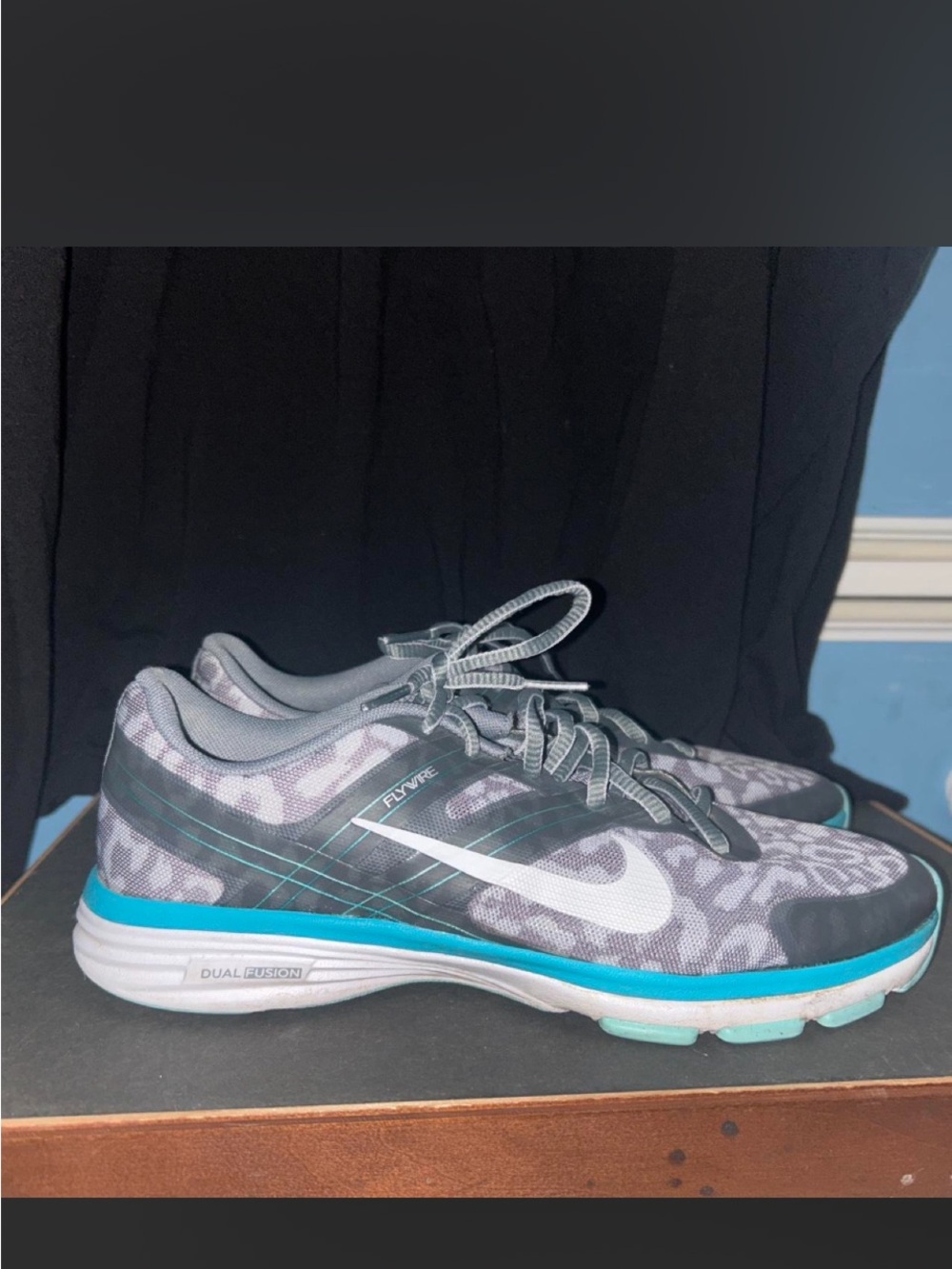 Nike Women’s Gray and Teal Athletic Running Shoes